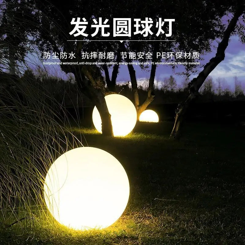 Zewnętrzne kuliste lampy LED z pilotem, wodoodporne, dekoracyjne